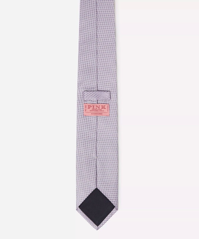 Lilac Purple Tonal Textured Woven Silk Tie