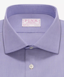 Blue Tailored Fit End on End Formal Shirt