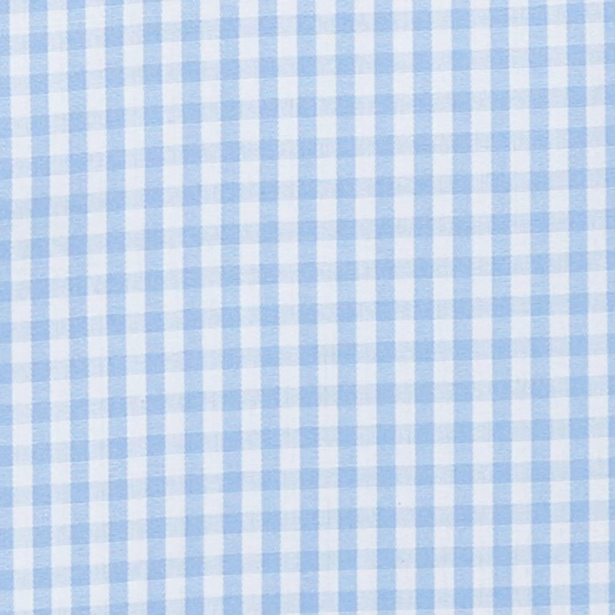 Pale Blue & White Tailored Fit Core Poplin Gingham Formal Shirt