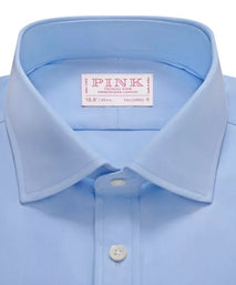 Pale Blue Slim Fit Ramses Poplin Formal Shirt