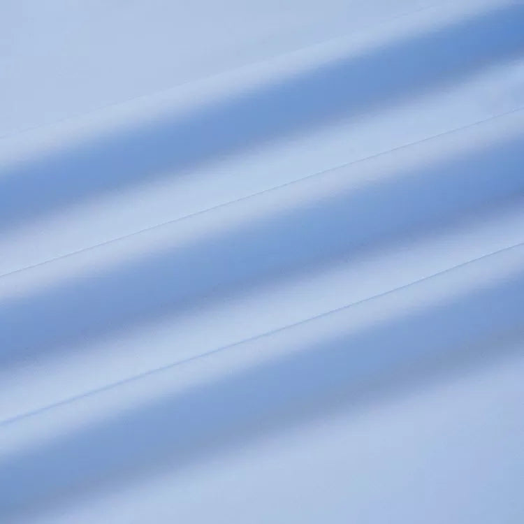 Pale Blue Tailored Fit Double Cuff Poplin Formal Shirt