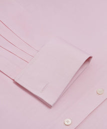 Pale Pink Classic Fit Double Cuff Poplin Formal Shirt